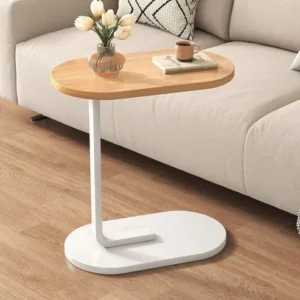 C-Shape Metal Base Coffee Table — Sofa Side Table