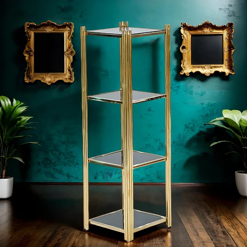 Square Shape Corner Rack — Makeup Organizer